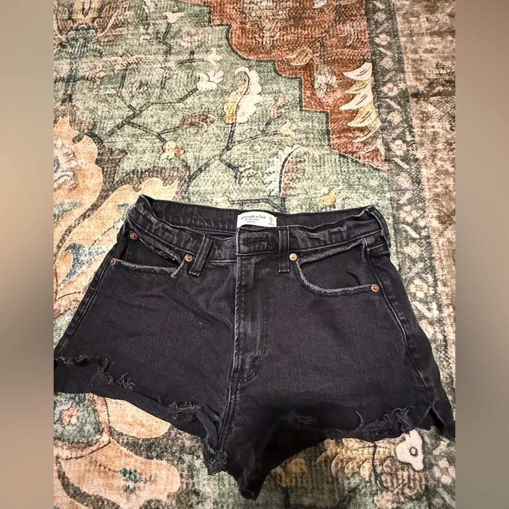 Abercrombie & Fitch Black Jean Shorts